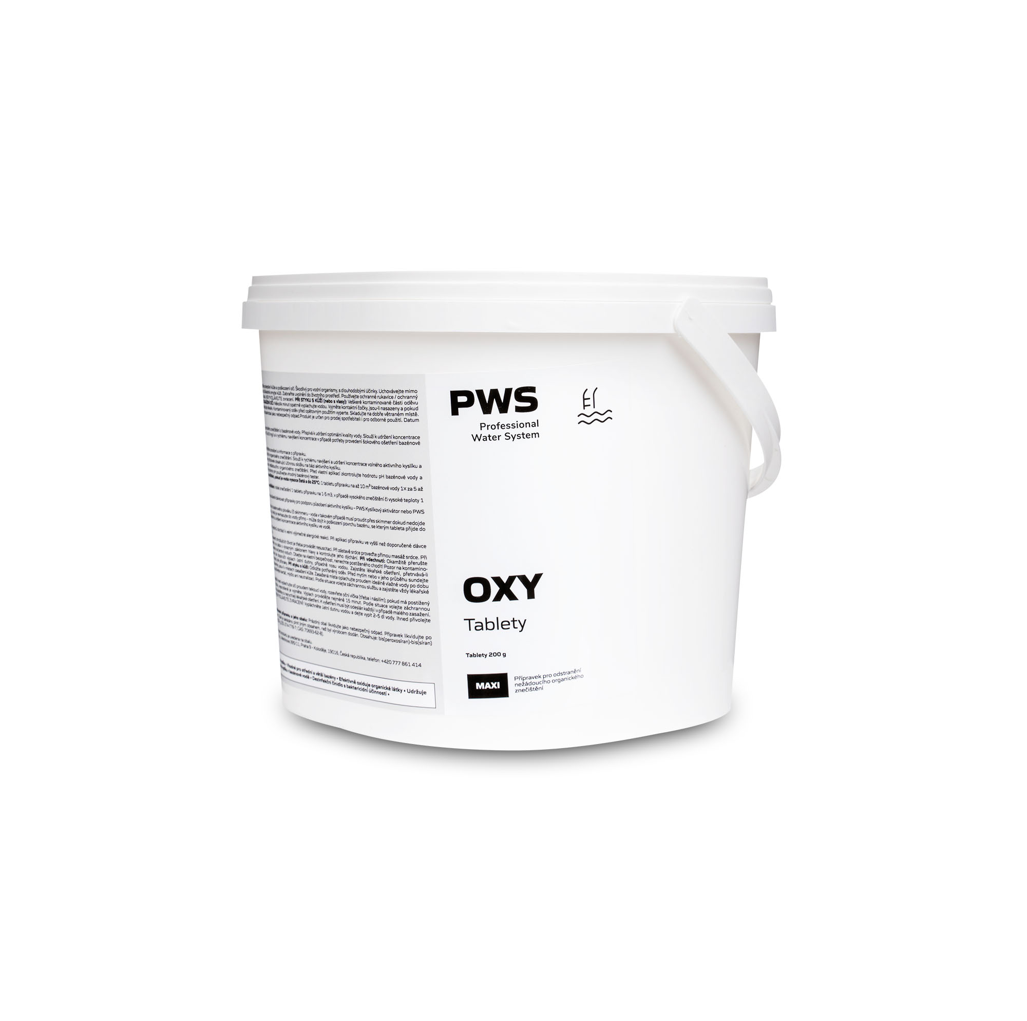 PWS - Professional Water System OXI kyslíkové tablety do bazénu 200g 3kg