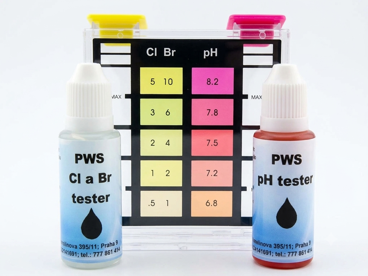 PWS - Professional Water System Kapkový tester bazénové vody pH a Cl