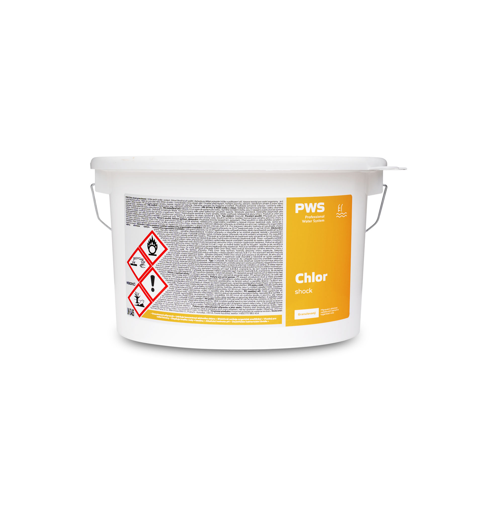 PWS - Professional Water System Chlorový granulát rychlorozpustný 5kg