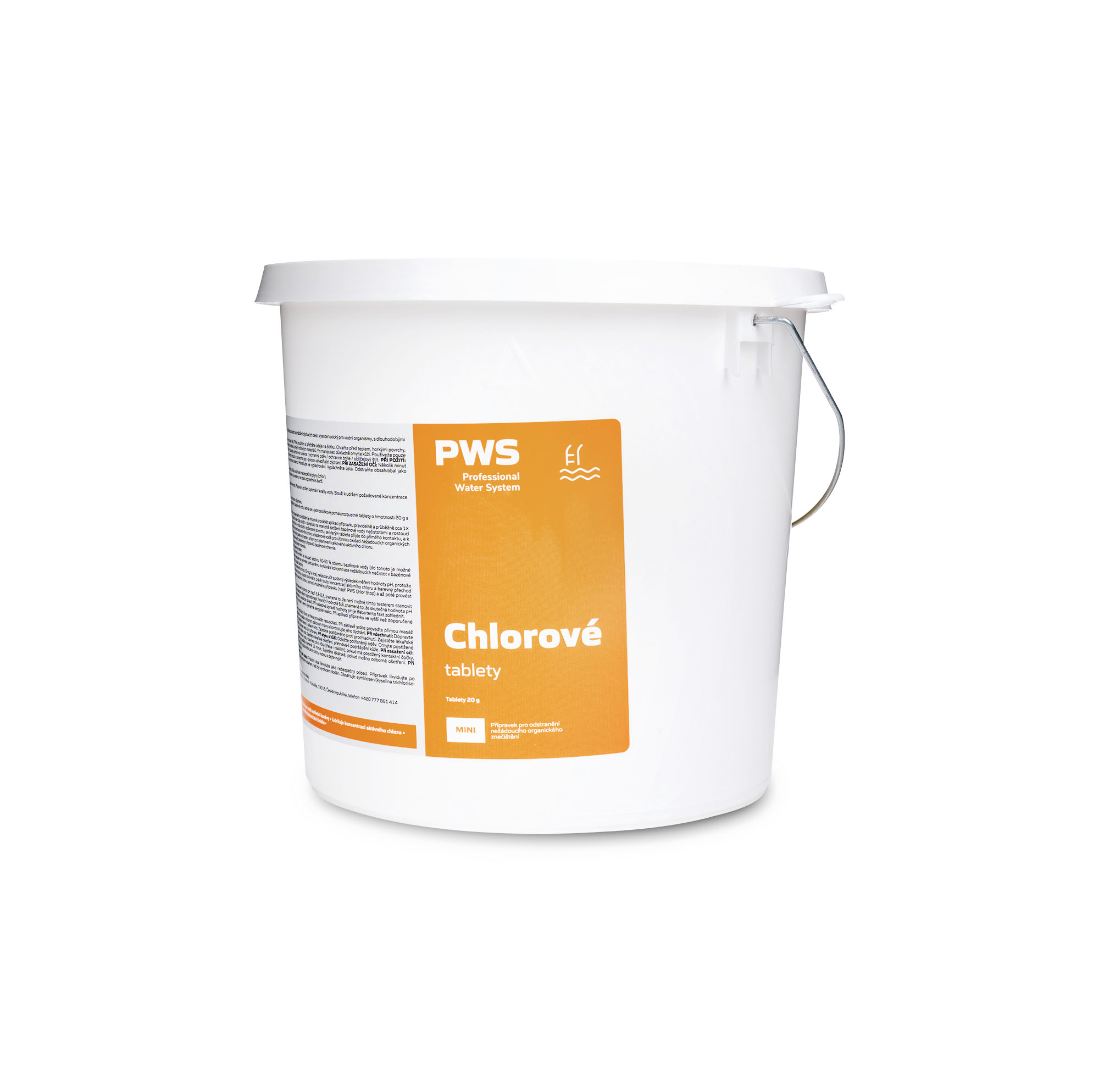 PWS - Professional Water System Chlorové tablety pomalurozpustné 20g 3kg
