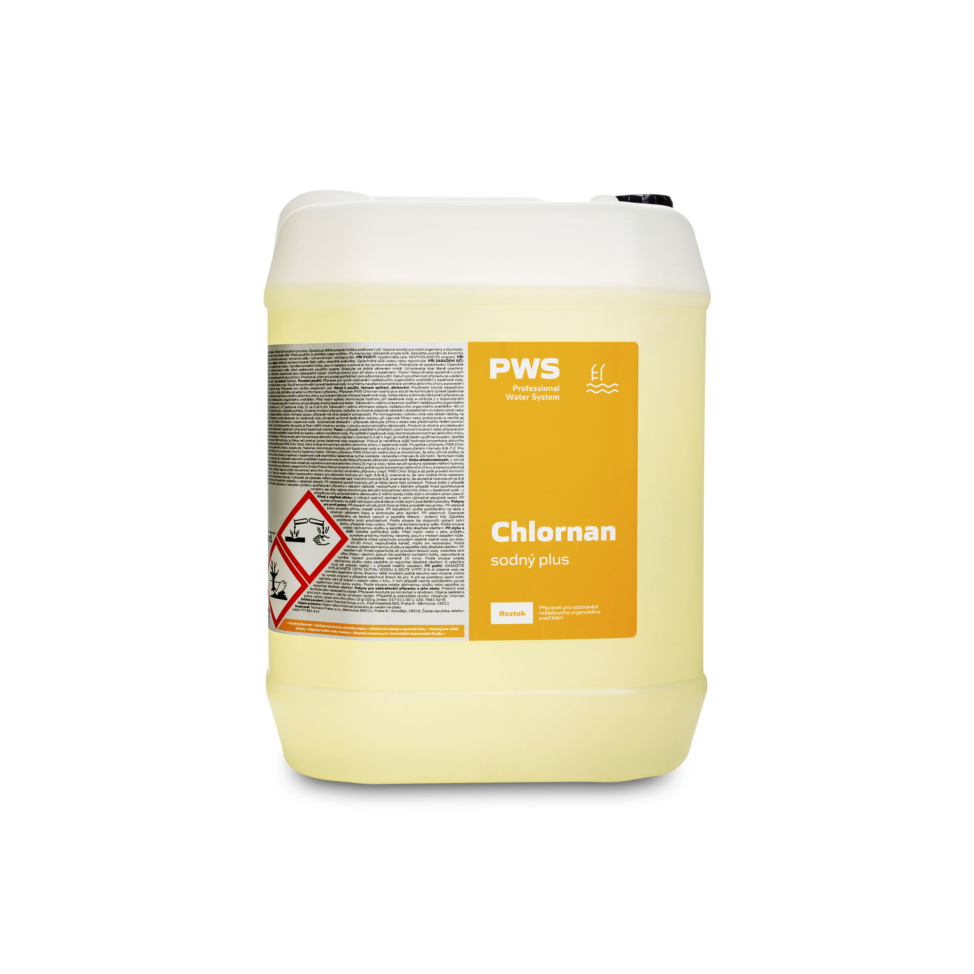 PWS - Professional Water System Chlornan sodný stabilizovaný 10l ADR
