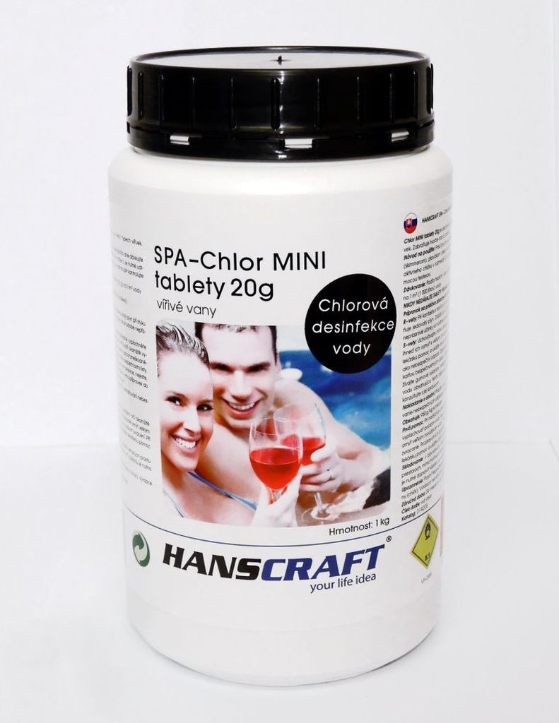 Levně HANSCRAFT SPA - Chlor MINI tablety 20g - 1 kg