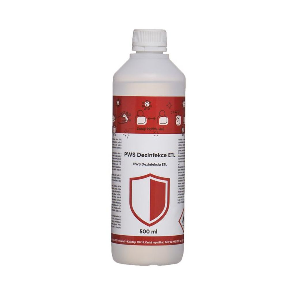 PWS - Professional Water System Dezinfekce ETL, virocid, 0,5 l