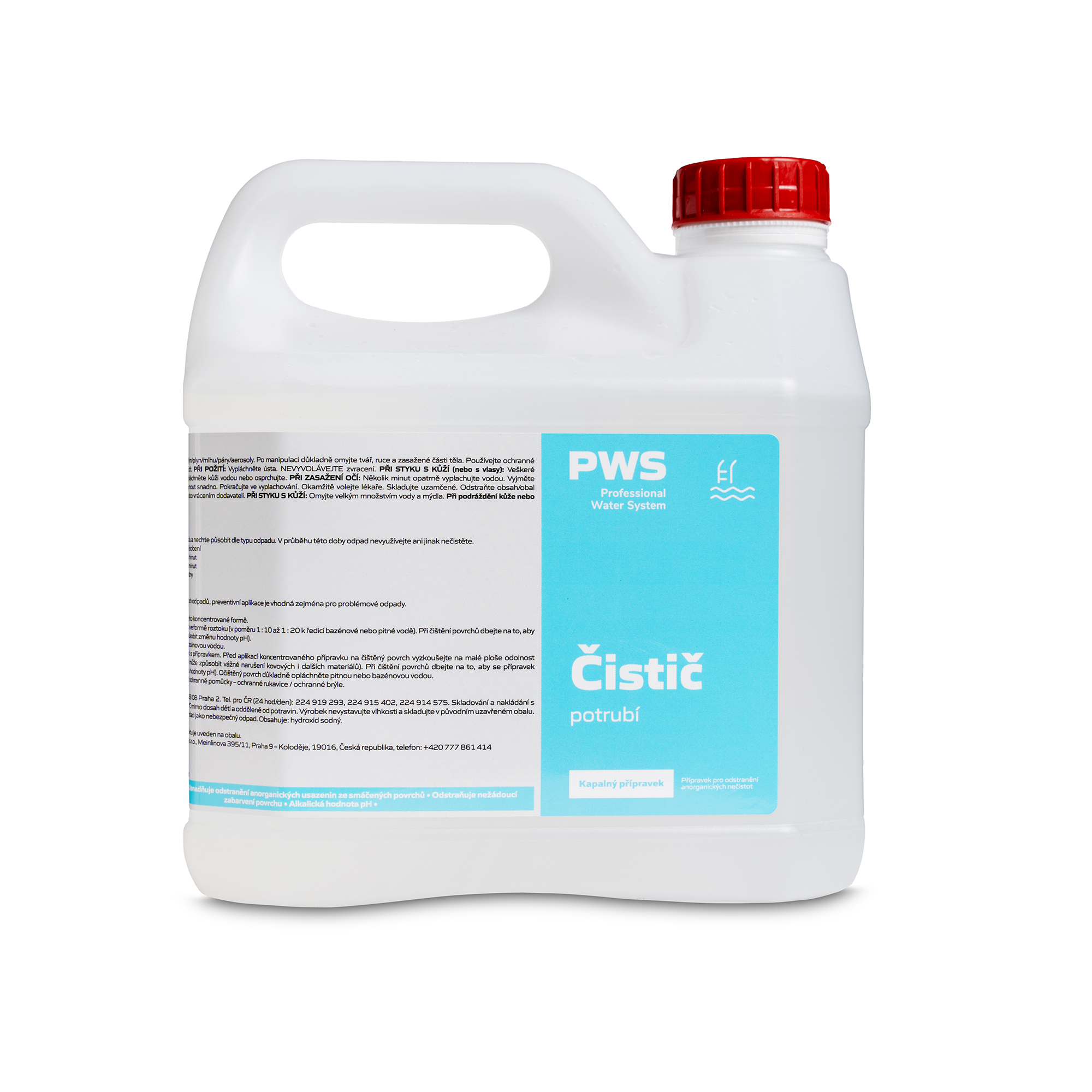 PWS - Professional Water System Čistič odpadů a potrubí 3l