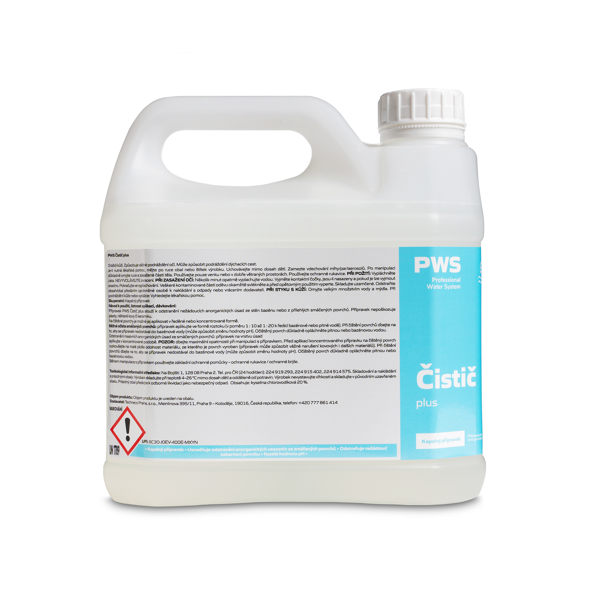 PWS - Professional Water System Čistič plus 3l