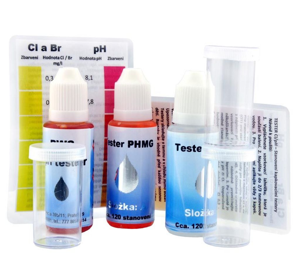 PWS - Professional Water System Bazénový kapkový tester pH a PHMG - GUA