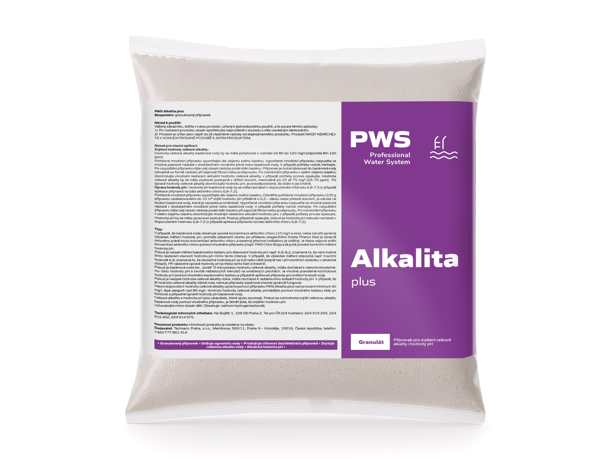 Levně PWS - Professional Water System Alkalita plus 3kg, DOPLNĚNÍ