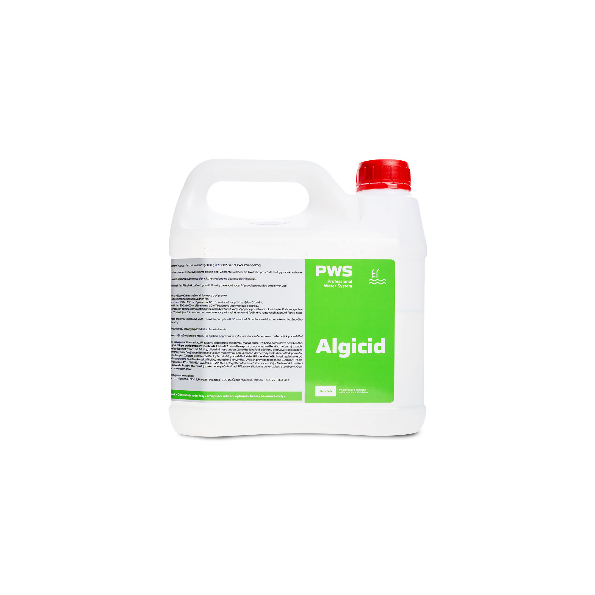 PWS - Professional Water System Algicid 2l na řasy v bazénu