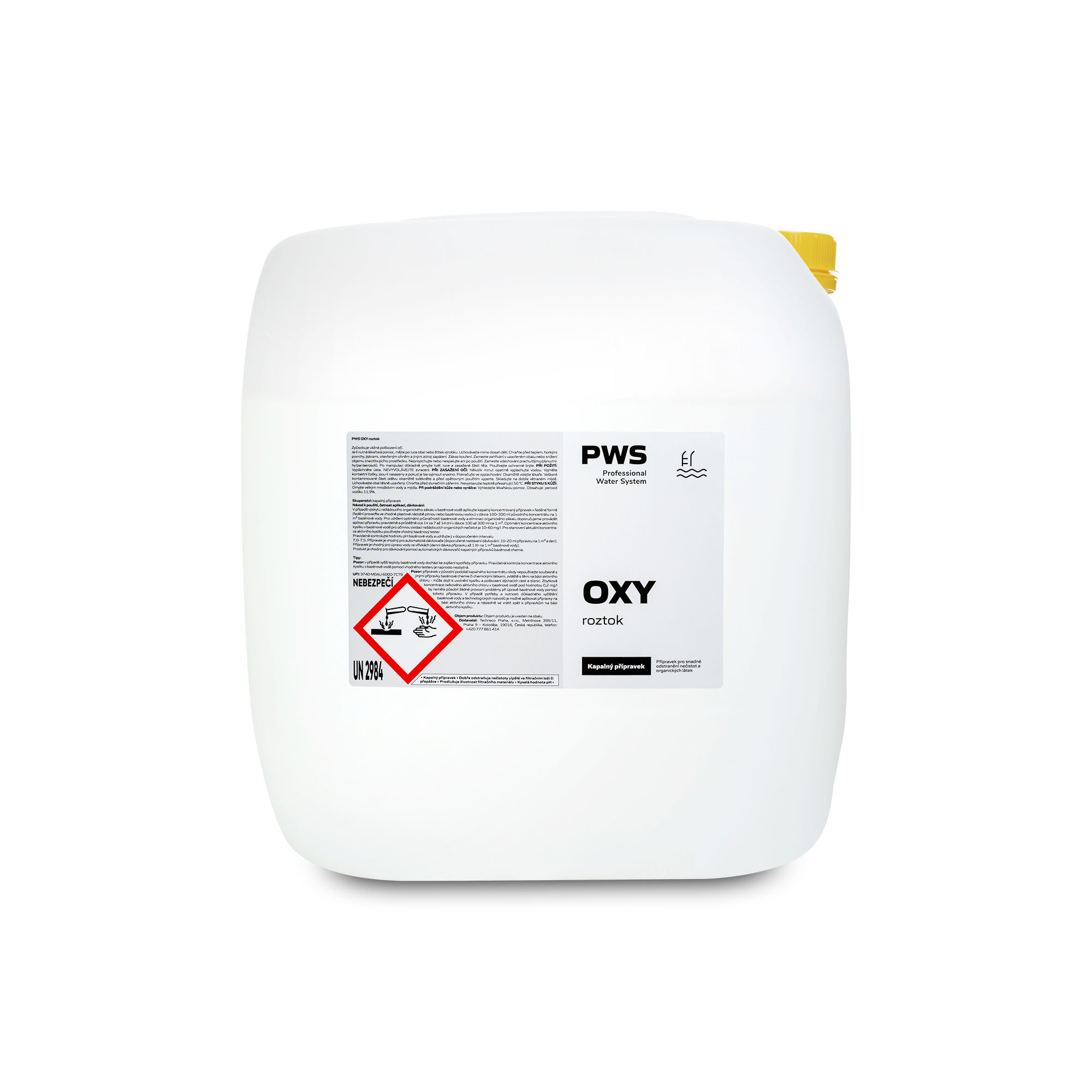 PWS - Professional Water System PWS OXY roztok 30l ADR