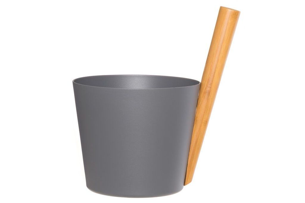 Levně HANSCRAFT RENTO Saunový kbelík hliníkový - šedý