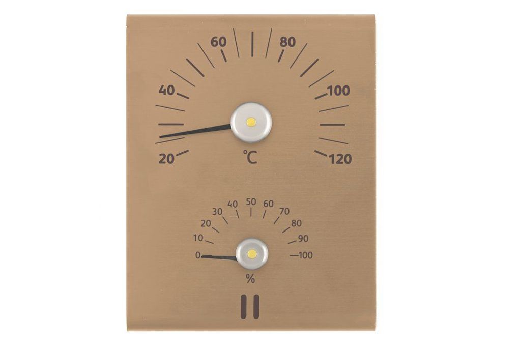 HANSCRAFT RENTO Teploměr a vlhkoměr AL - šampáň