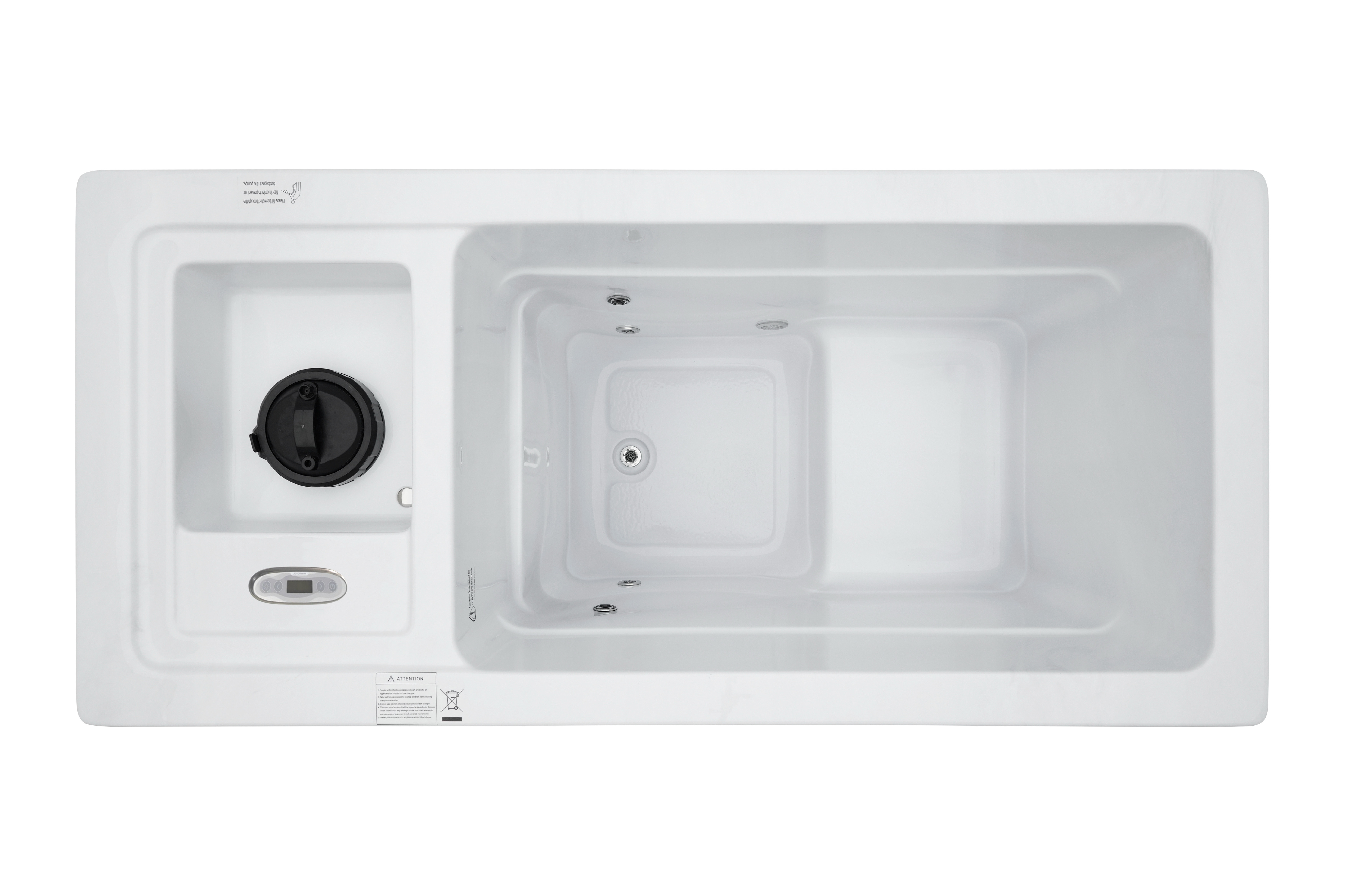 HANSCRAFT Cool Pool Pro – White/Gray Oak