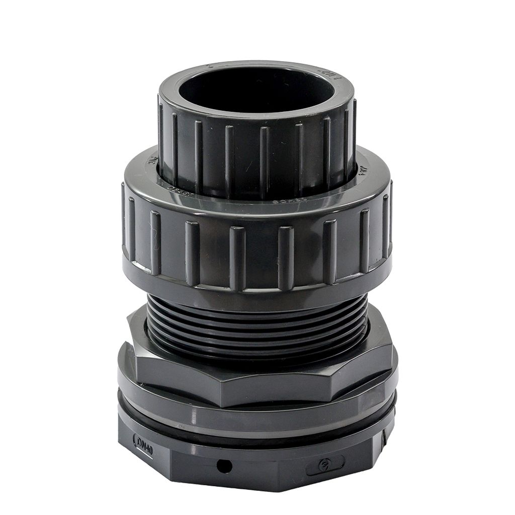 Levně PWS - Professional Water System PVC tvarovka - průchodka stěnou se šroubením, 25 mm