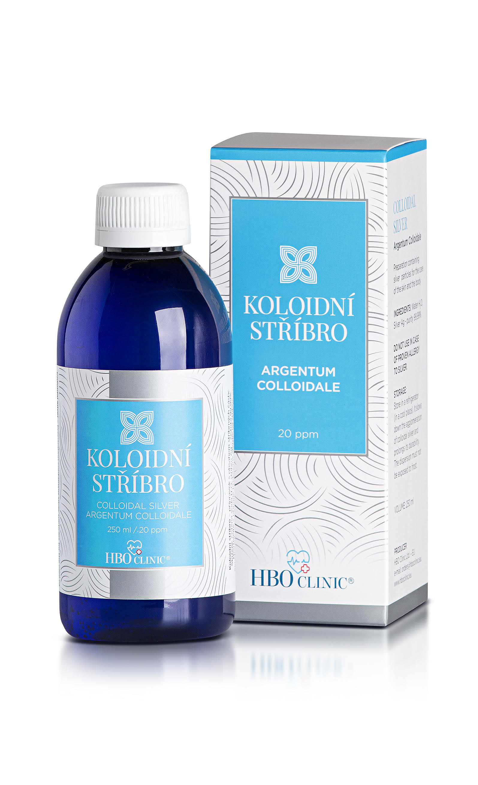 Levně HBO Clinic s.r.o. Koloidní stříbro 20ppm 1000 ml
