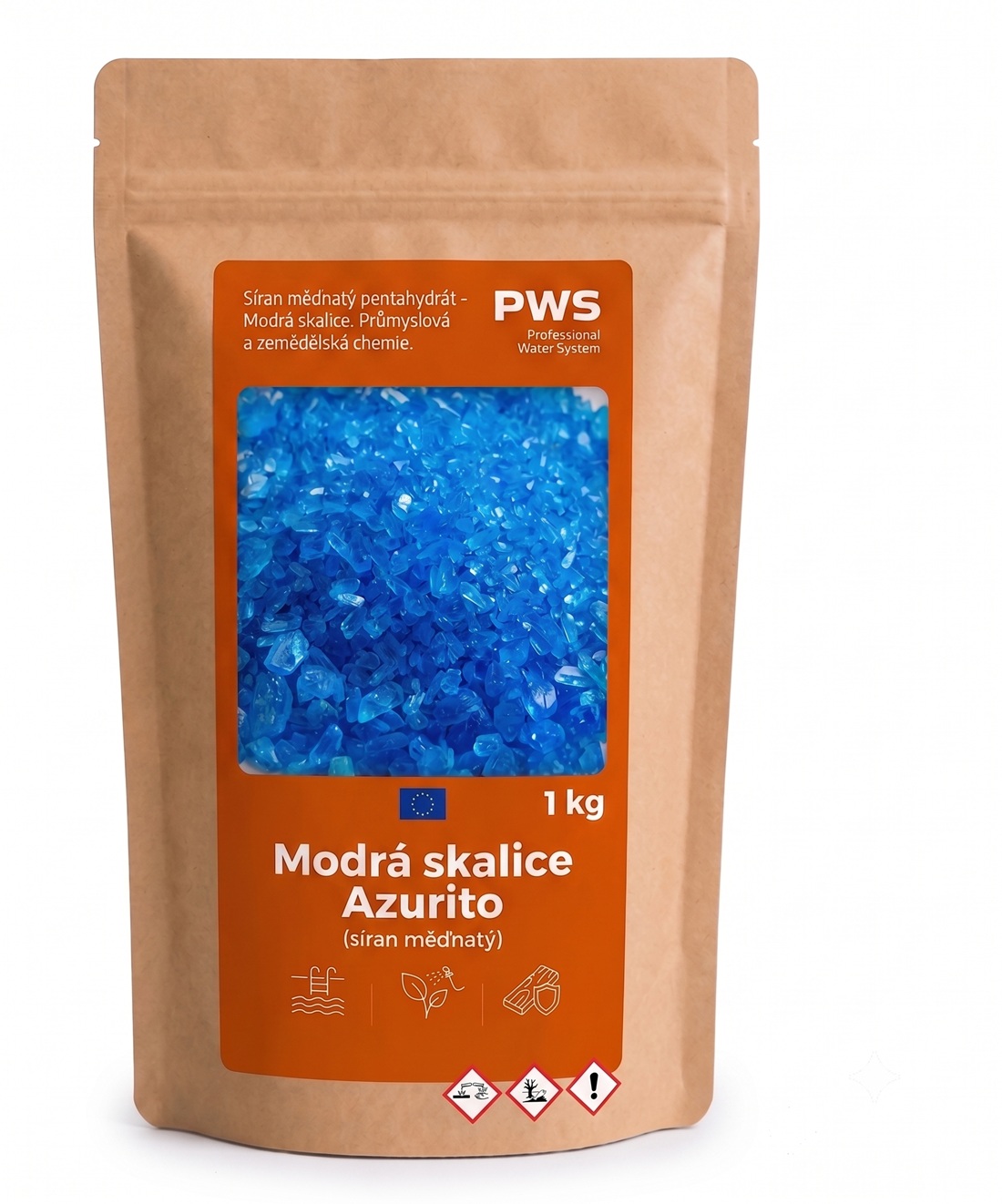 Modrá skalice Azurito (síran měďnatý) 1 kg