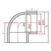 15088 4 pvc tvarovka uhel 90 32 mm koleno