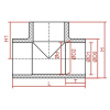 15241 3 pvc tvarovka t kus 200 mm 90