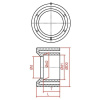 15346 3 pvc tvarovka redukce mala prstynek krouzek 40x25 mm