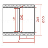 15565 3 pvc tvarovka mufna 2x lepeny spoj 50 mm