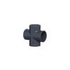 PVC tvarovka Kříž 90° 40 mm, 4x lepený spoj