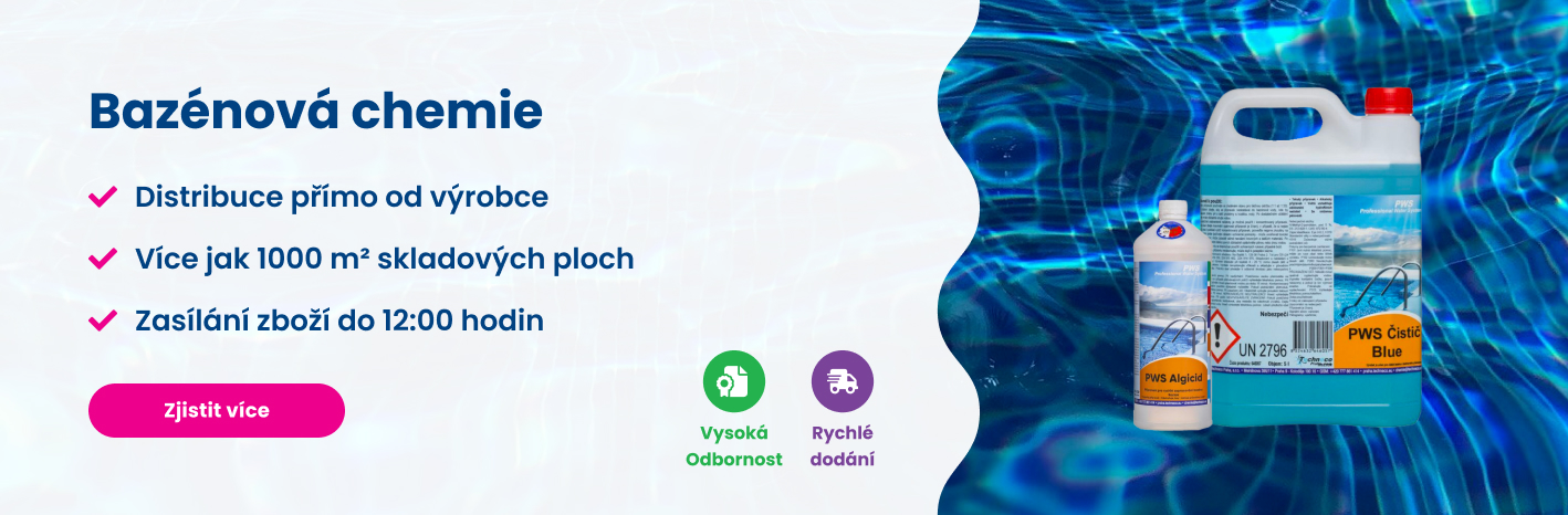 Chlórnan sodný pre jednoduchú úpravu bazénovej vody.