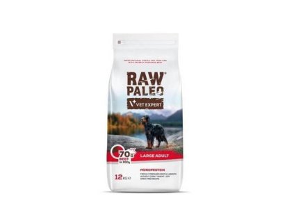 vetexpert raw paleo adult large beef