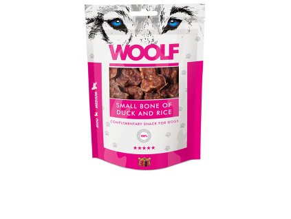 maskrta pre psa woolf dog duck bone small rice 100 g