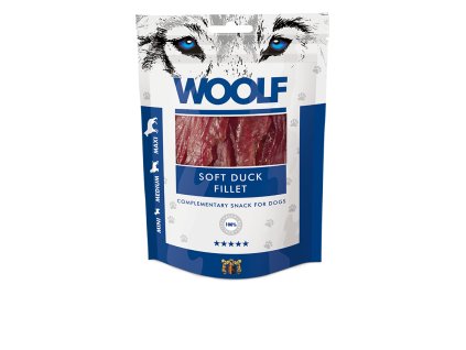 maskrta pre psa woolf dog duck jerky soft fillet 100 g