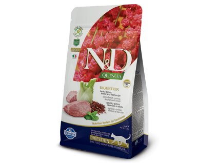 431 08 ND Quinoa feline 1,5kg Adult DIGESTION LAMB [3D Front+Right]