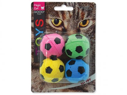 Hračka MAGIC CAT loptičky penové futbalové 3,75 cm 4ks