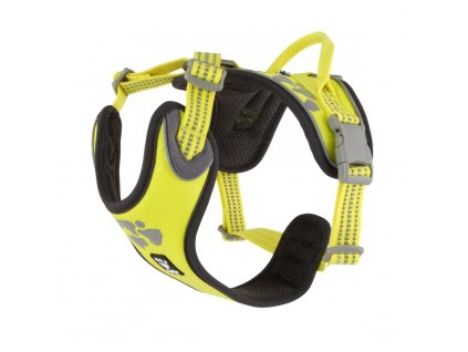 hurtta weekend warrior harness neon lemon