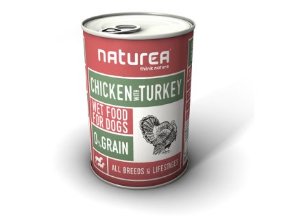 naturea konzerva pre psa chicken turkey 400g