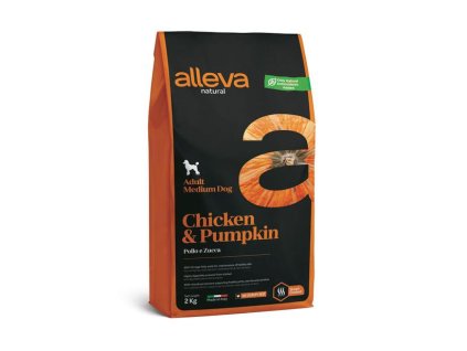 alleva Natural Adult Medium Dog Chicken Pumpkin