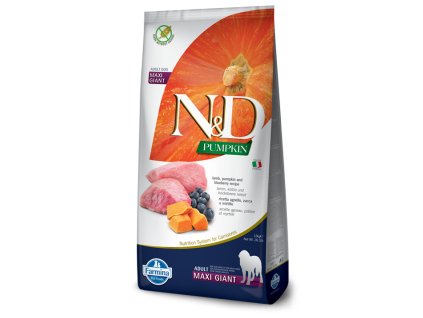 N&D dog PUMPKIN (GF) adult giant maxi, lamb & blueberry 12 kg