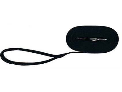 Tracking leash, cotton, M–L: 15 m/20 mm, black