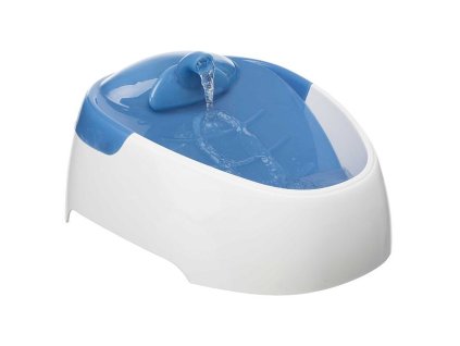 Drinking Fountain Duo Stream, plastic, 1 l/20 × 12 × 23 cm, white/blue