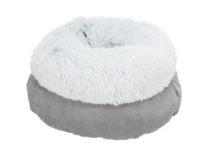 Harvey bed, round, ø 45 cm, grey/white-black