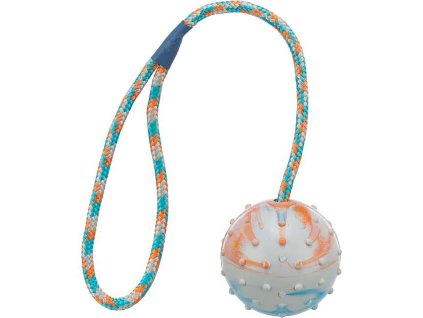 Ball on a rope, natural rubber, ø 6/30 cm