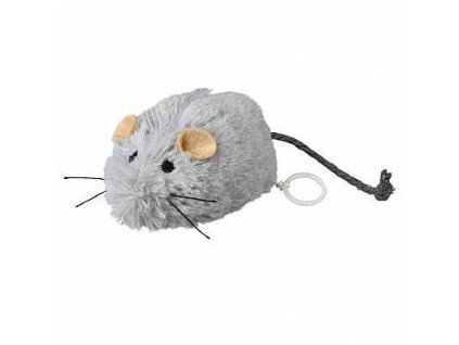 Wriggle mouse, plush, catnip, 8 cm