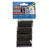 Dog poop bags, 4 rolls of 20 bags, black
