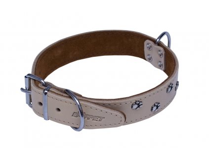 kozeny obojek zdobeny druky bonny