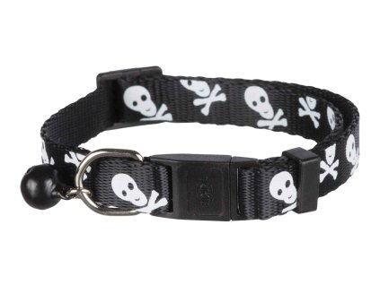 Trixie obojek pro koťata motiv lebka s rolničkou