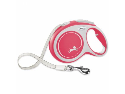 voditko flexi new comfort paska l 8m cervene original