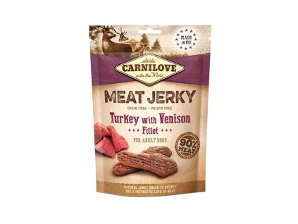 carnilove dog jerky turkey with venison fillet r