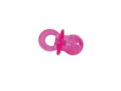 Zolux Dudlík hračka pes TPR POP pacifier 7cm růžový