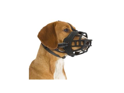 Trixie Silikonový náhubek FLEX M-L 27cm/hlava max.20cm černý