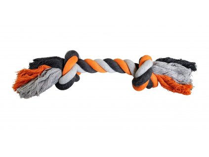 HipHop uzel bavlněný 2 knoty 36cm/210g šedá, tm. šedá, oranžová