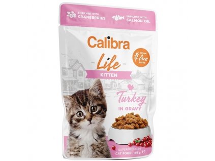 Calibra Cat Life kapsa Kitten Turkey in gravy 85g