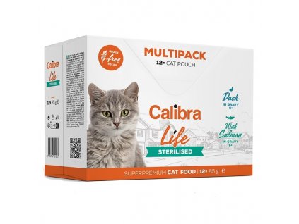 Calibra Cat Life kapsa Sterilised Multipack 12x85g