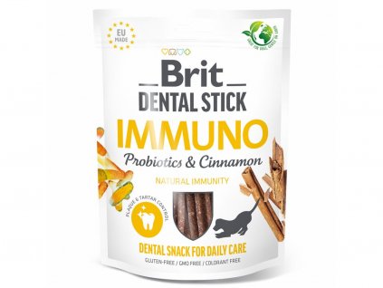 13202 brit dental stick immuno with probiotics cinnamon 7 ks